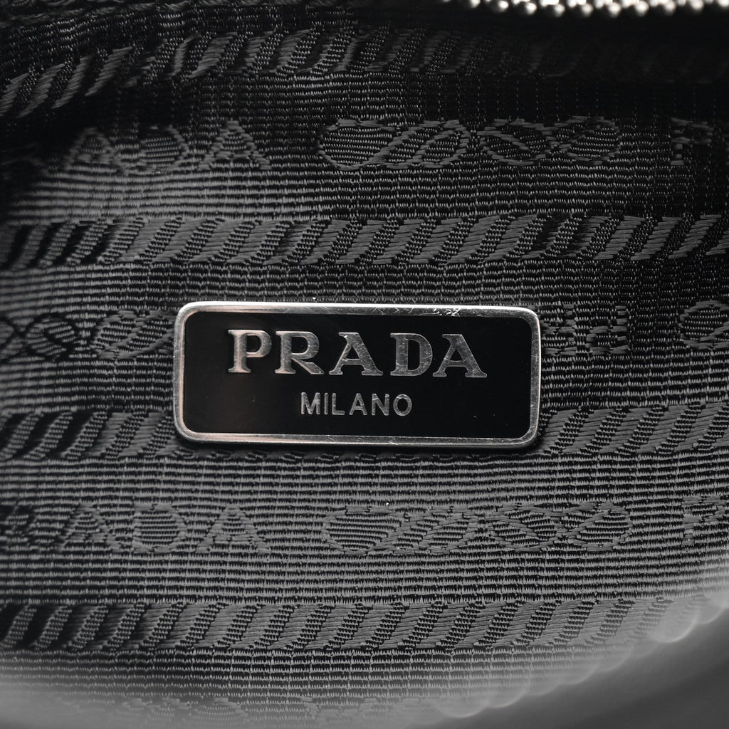 Prada Tessuto Nylon Saffiano Mini Re-Edition 2005 Bag Black