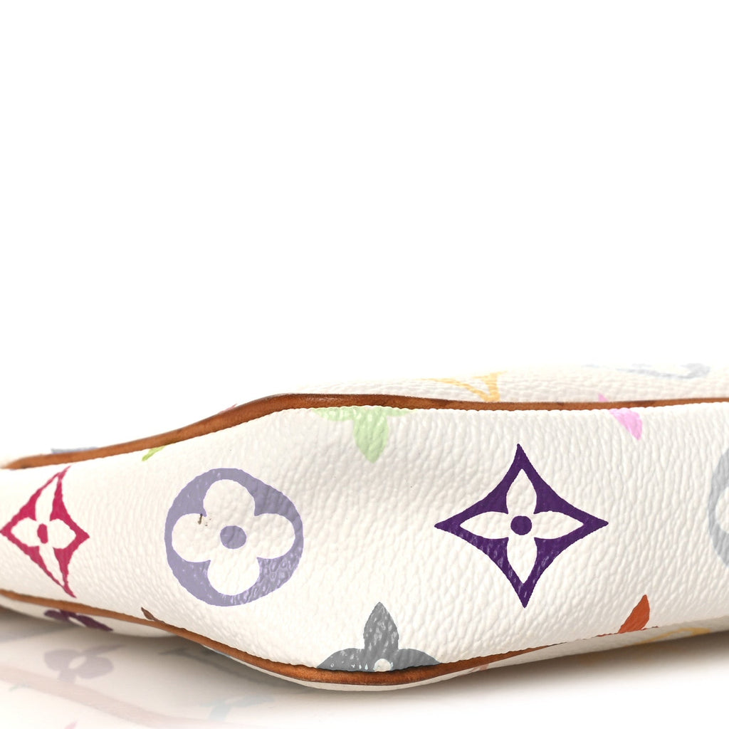 Louis Vuitton Monogram Multicolor Pochette Accessories White