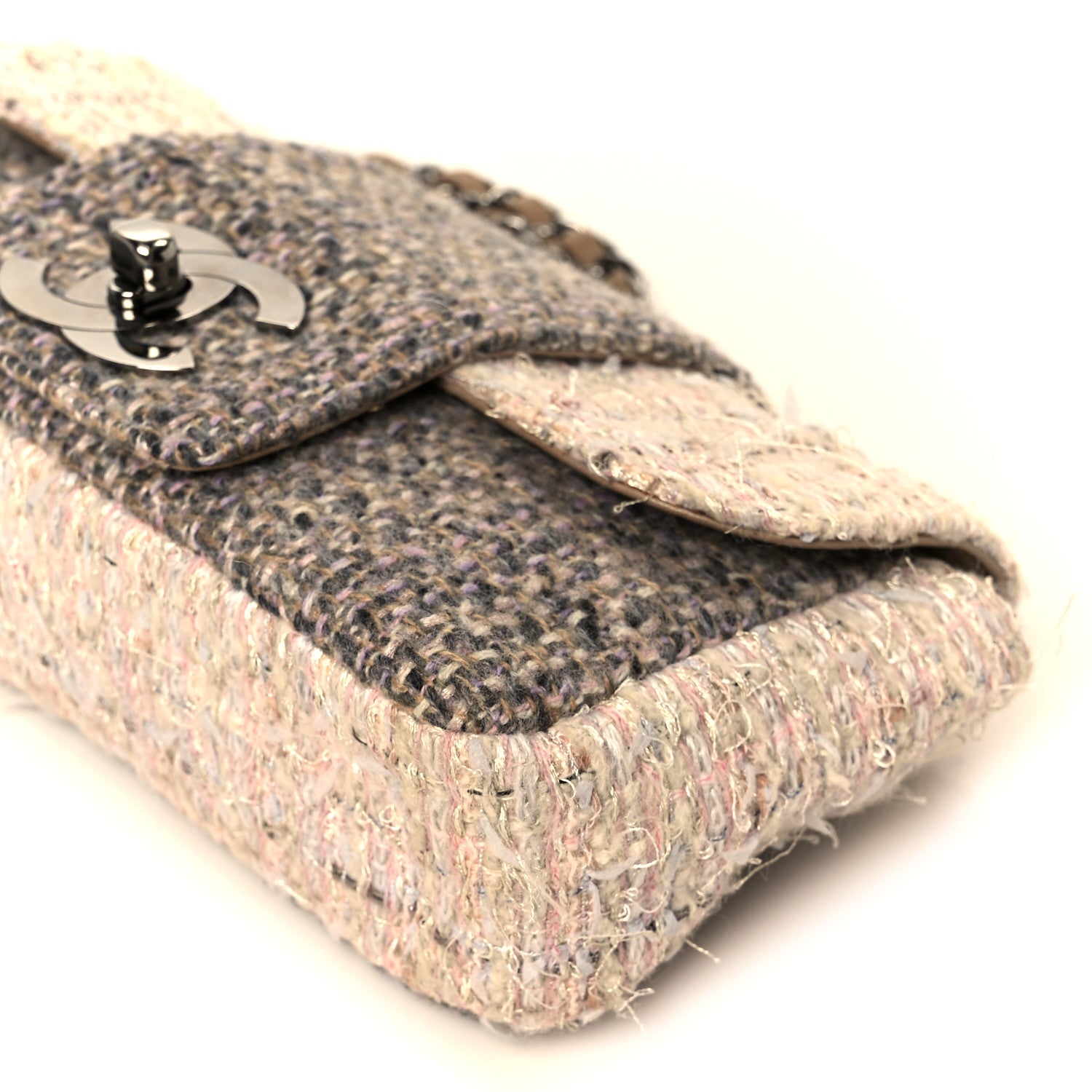 Chanel Tweed Small Fantasy Flap Grey