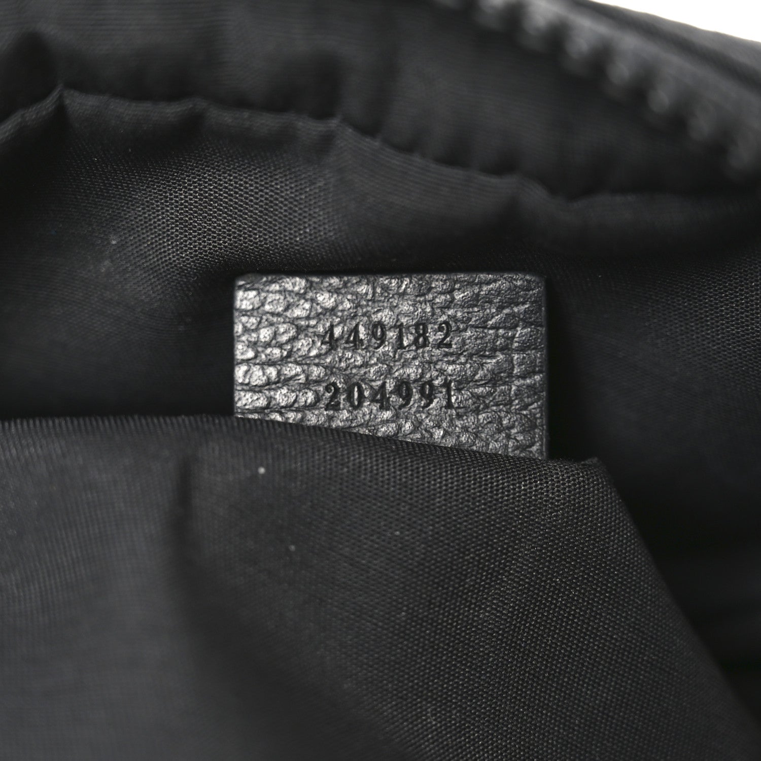 Gucci Nylon Monogram Fanny Pack Belt Bag Black
