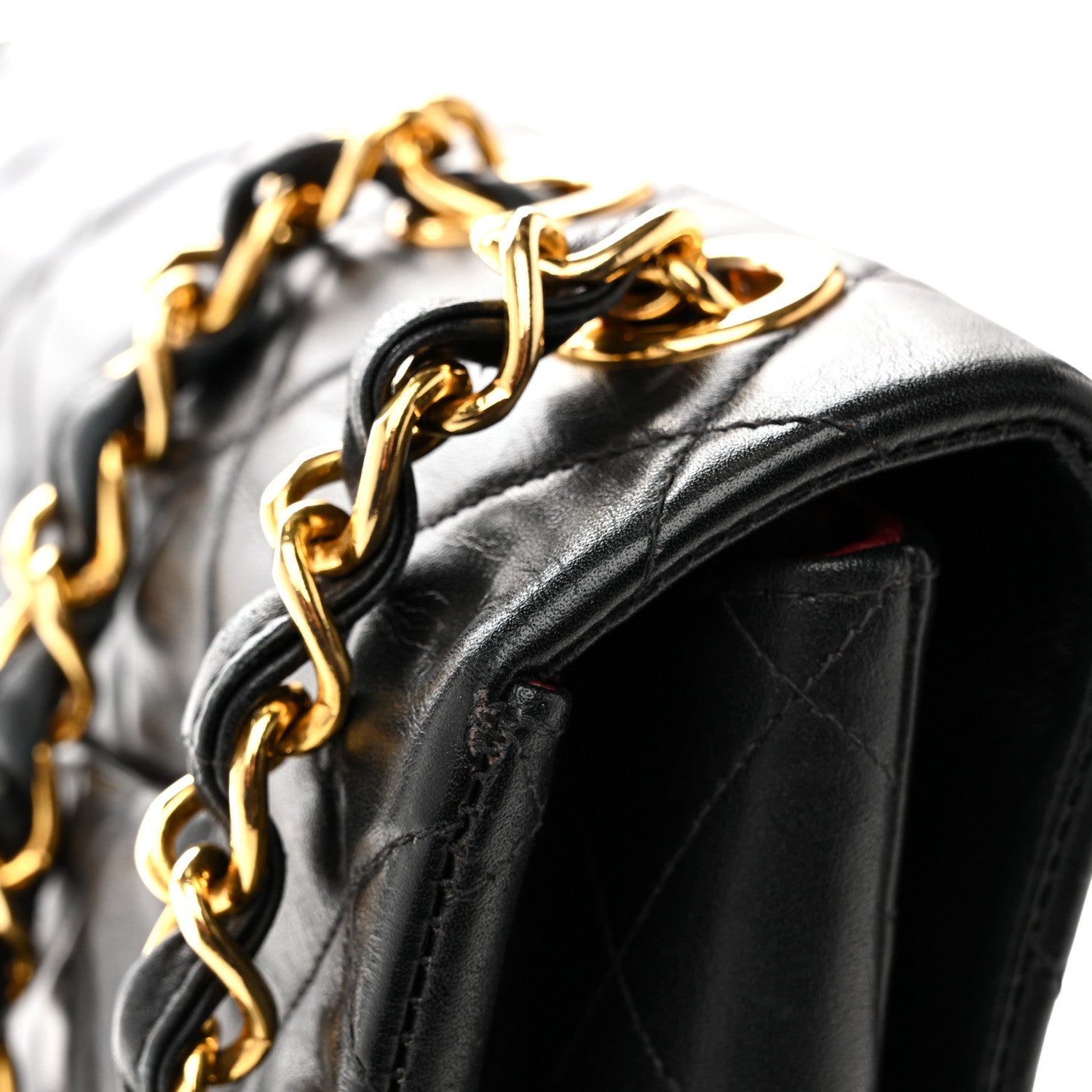 Chanel Lambskin Quilted XL Jumbo Single Flap Black