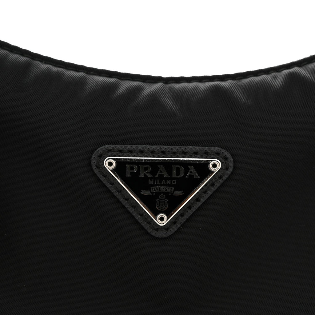 Prada Tessuto Nylon Mini Re-Edition 2000 Bag Black