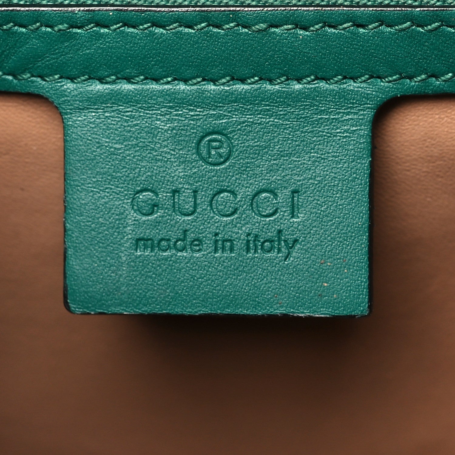 Gucci Calfskin Snakeskin Small Lilith Top Handle Bag Green
