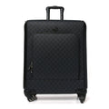 Gucci GG Supreme Monogram Azalea Calfskin Retro Interlocking G Small Savoy Cabin Trolley Black