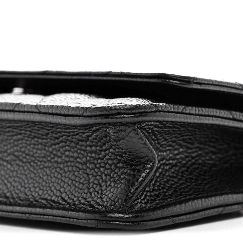 Chanel Caviar Quilted Wallet on Chain WOC Black
