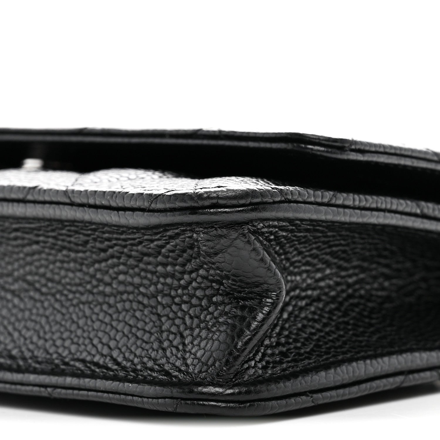 Chanel Caviar Quilted Wallet on Chain WOC Black