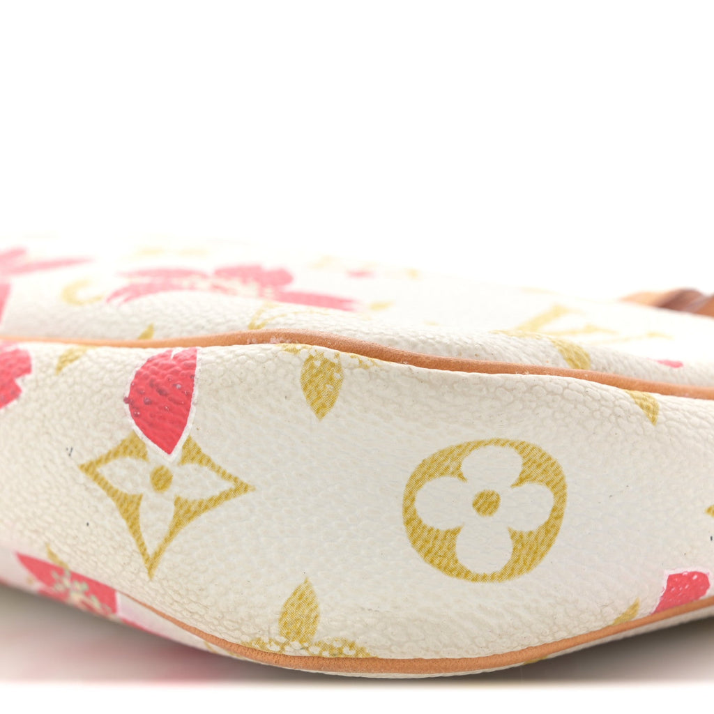 Louis Vuitton Monogram Cherry Blossom Pochette Accessories Red