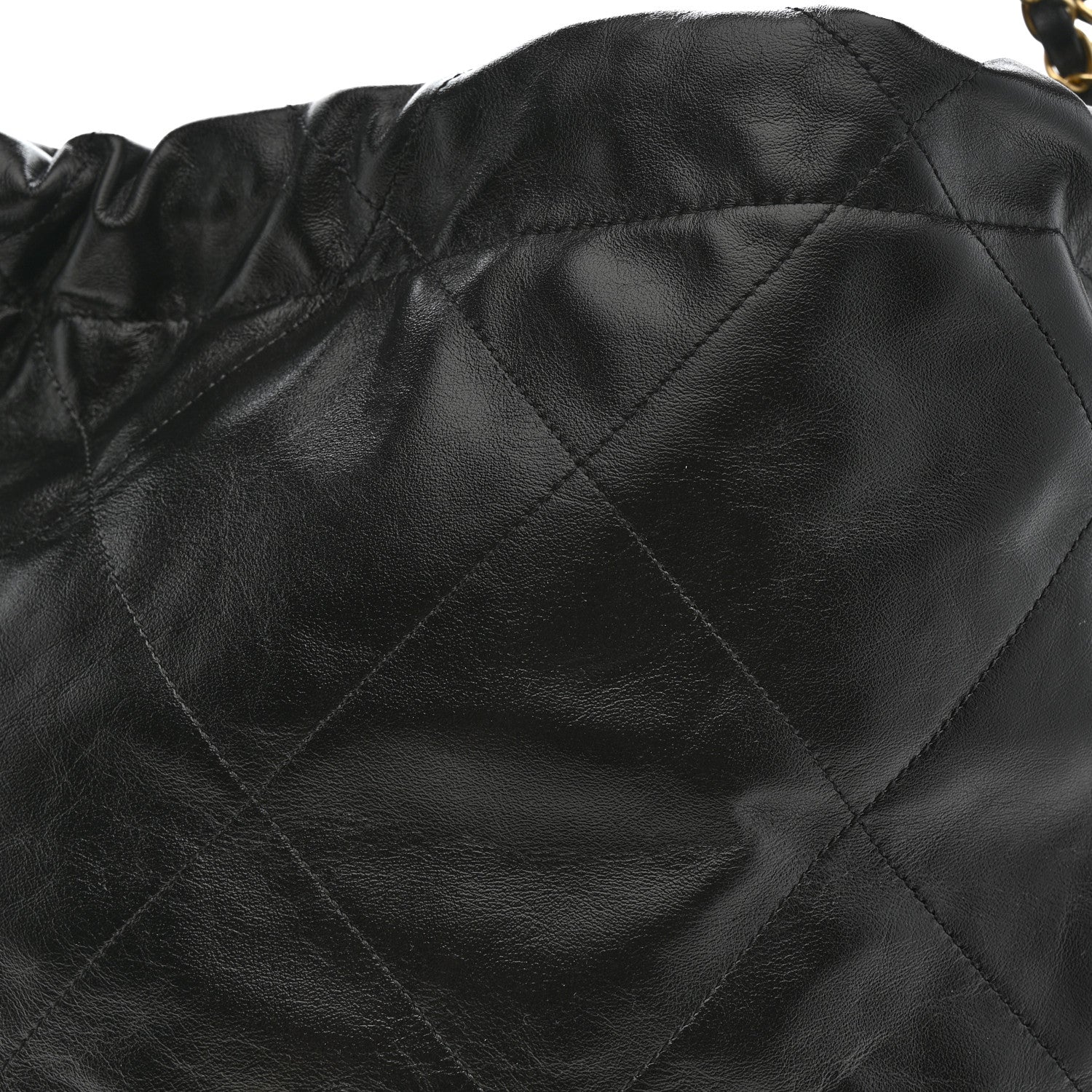 Chanel Shiny Calfskin Quilted Small Chanel 22 Black