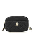 Chanel Lambskin Quilted Waist Bag Black