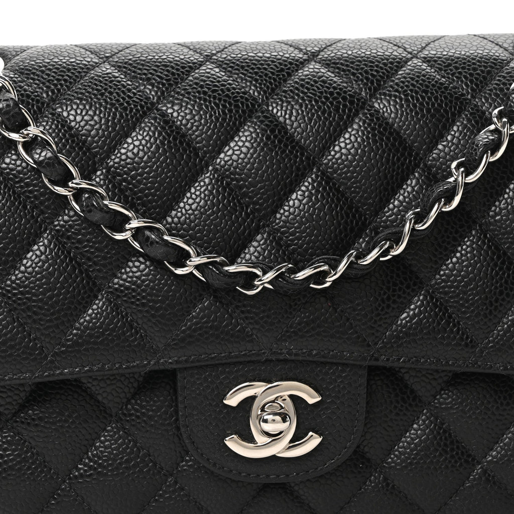 Chanel Caviar Quilted Medium Double Flap Black