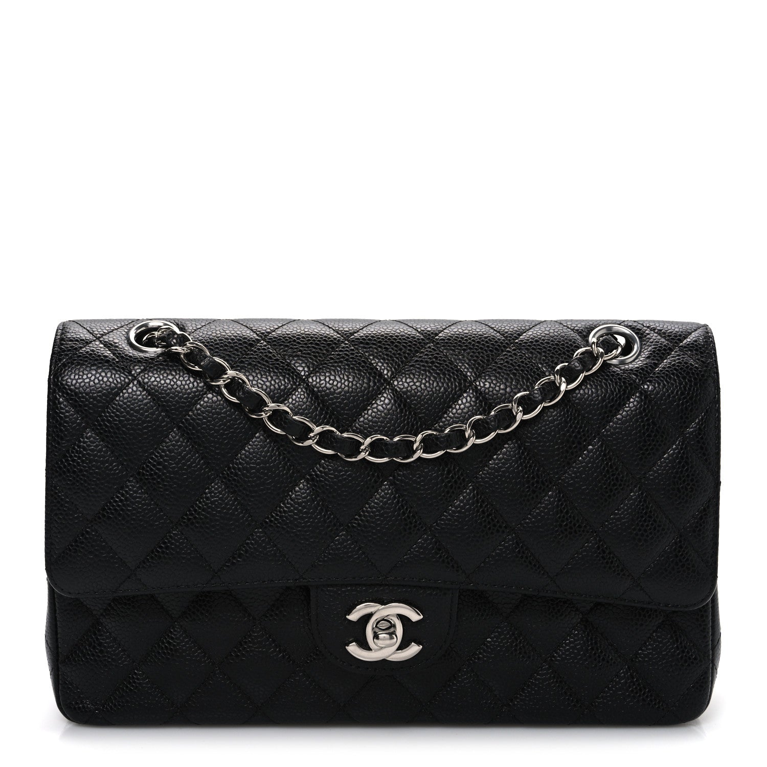 Chanel Caviar Quilted Medium Double Flap Black