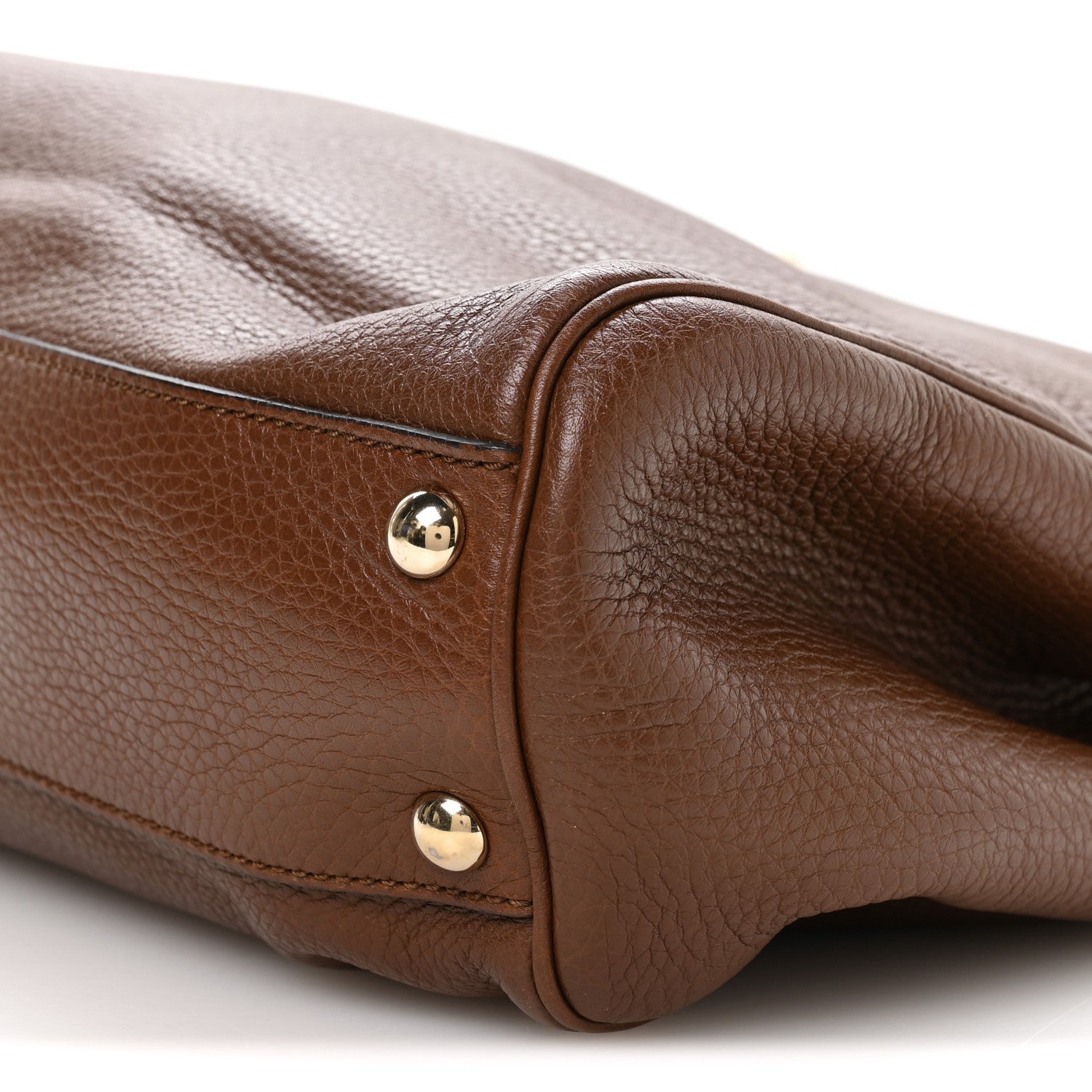 Gucci Calfskin Small Bamboo Shopper Tote Acero