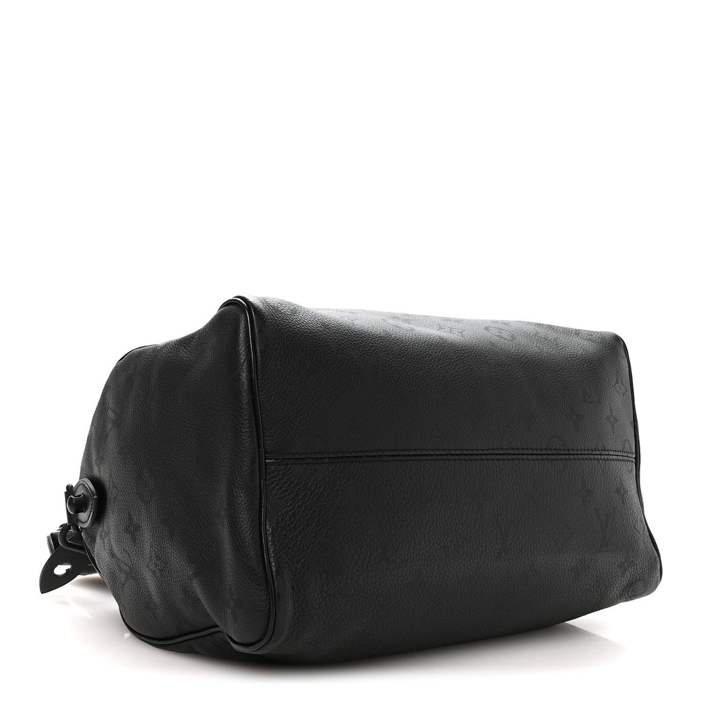Louis Vuitton Calfskin Monogram Speedy P9 Bandouliere 30 Ultra Black