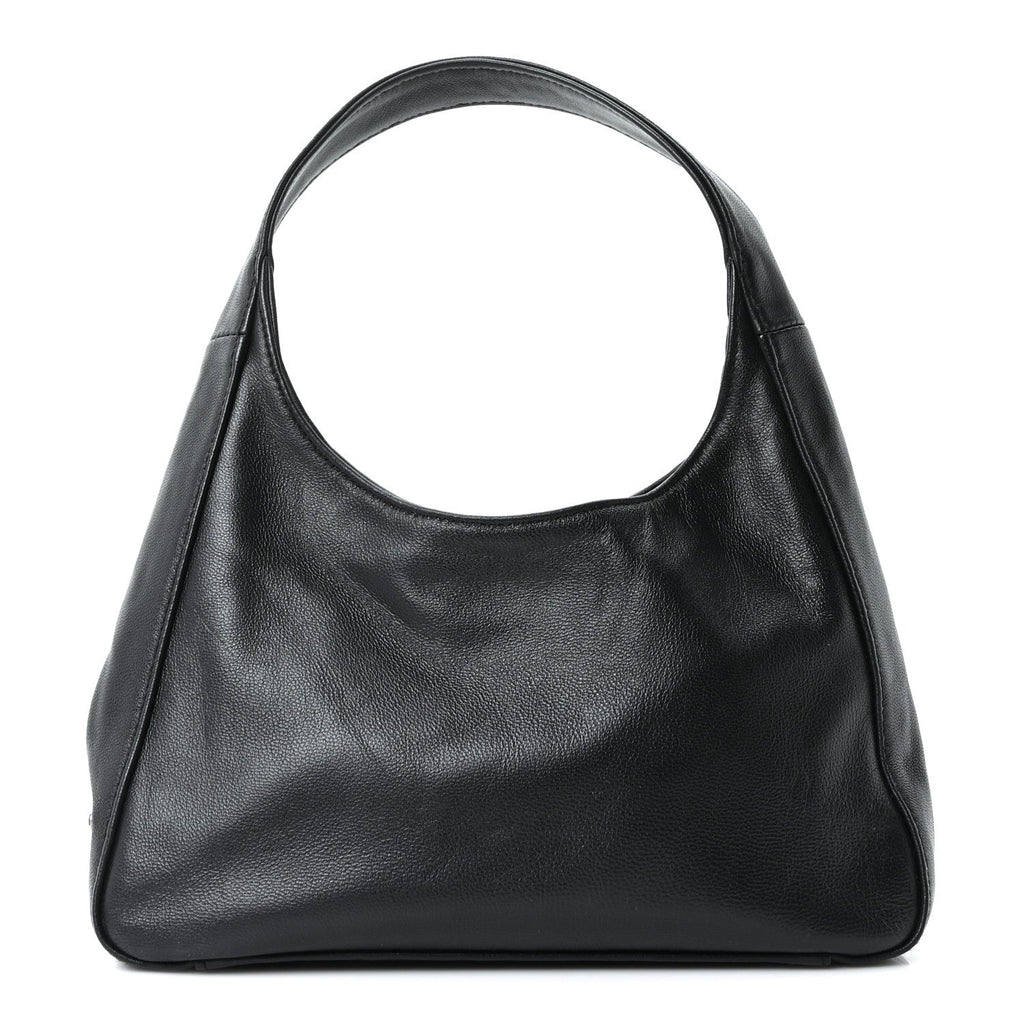 Prada Nappa Mini Triangle Hobo Black