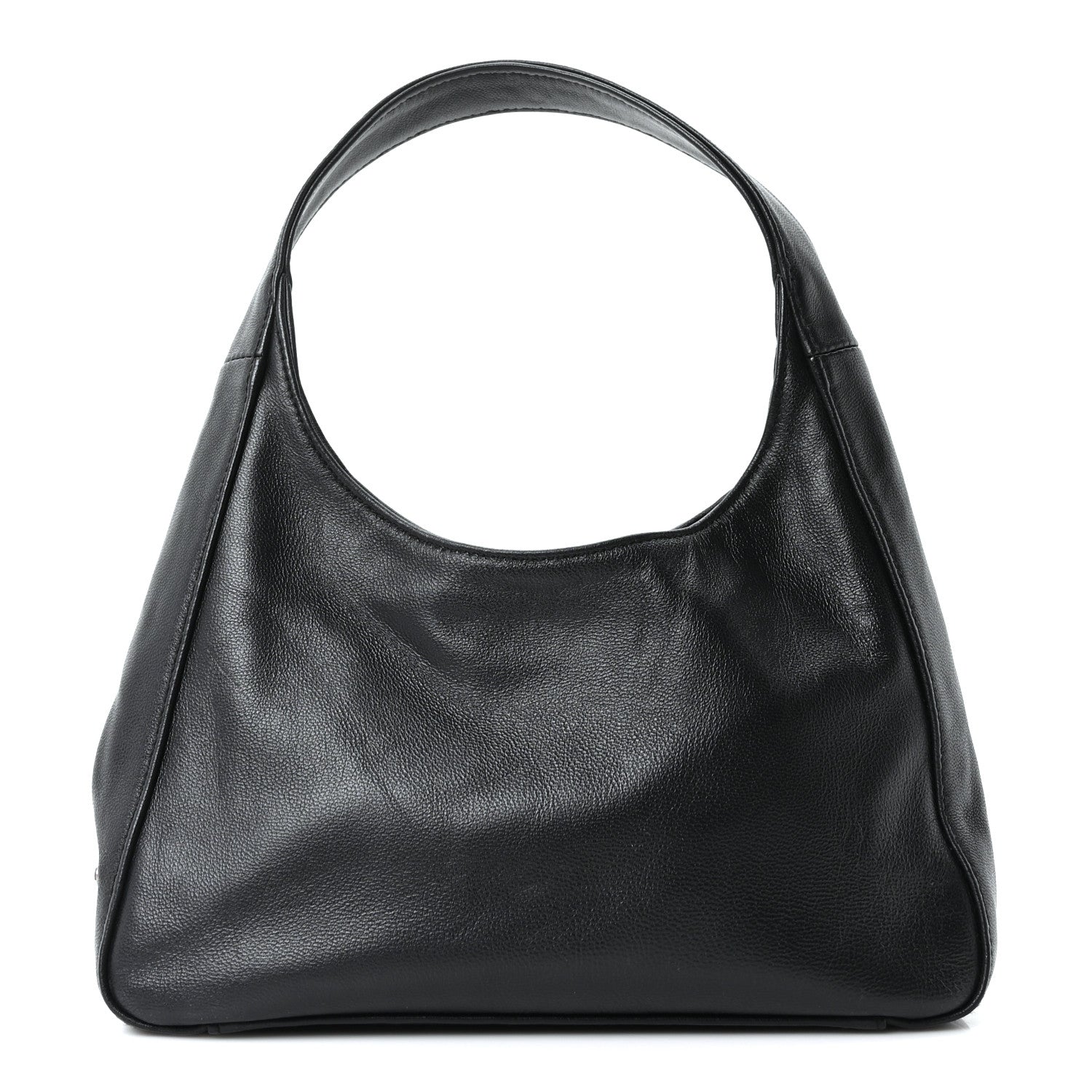 Prada Nappa Mini Triangle Hobo Black