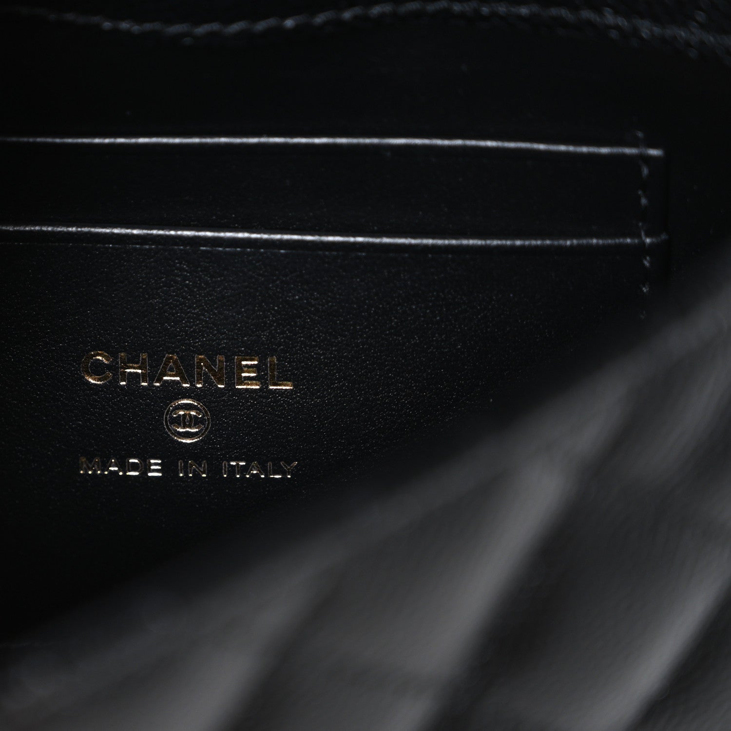 Chanel Caviar Quilted Coco Handle Clutch With Chain Black