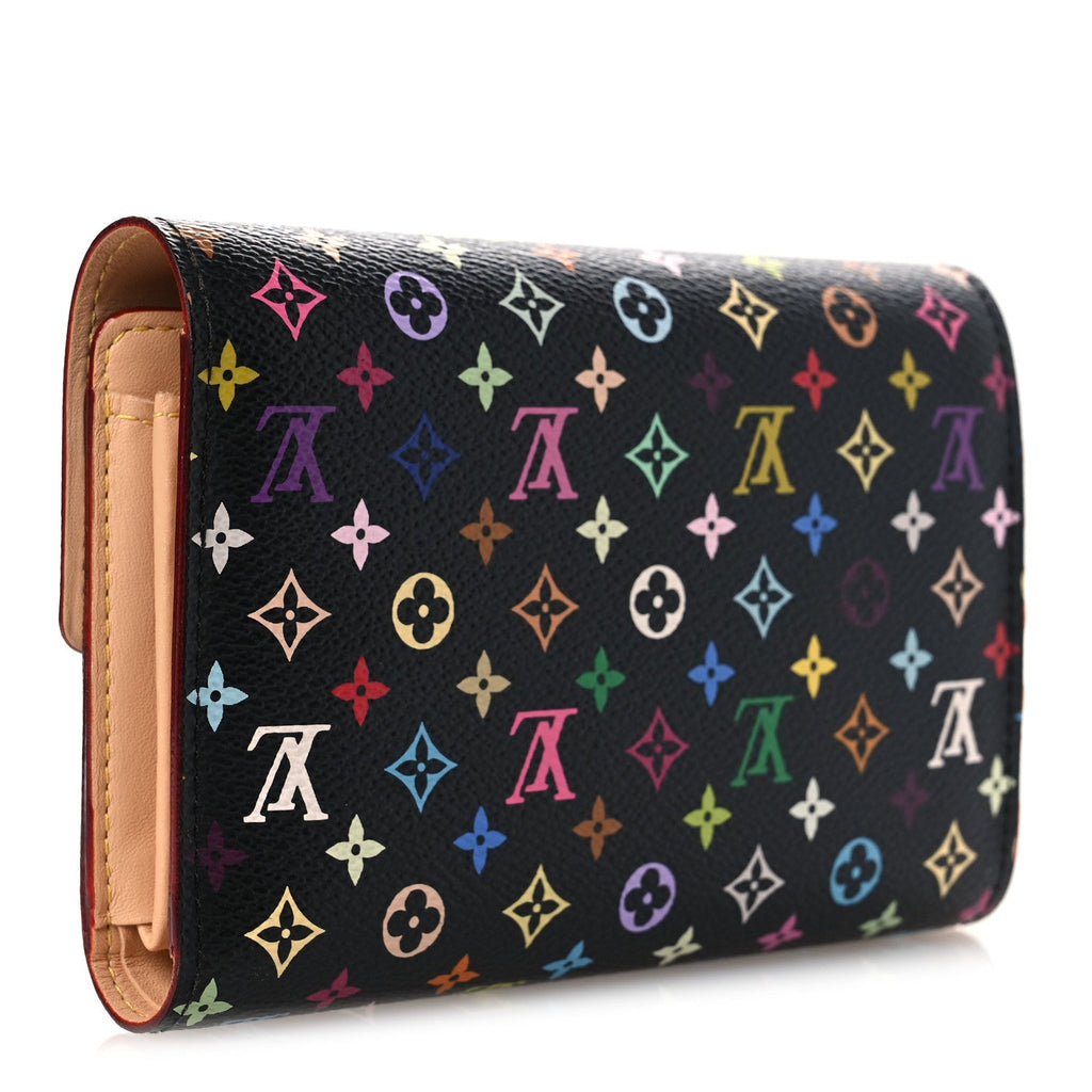 Louis Vuitton Monogram Multicolor Alexandra Wallet Black
