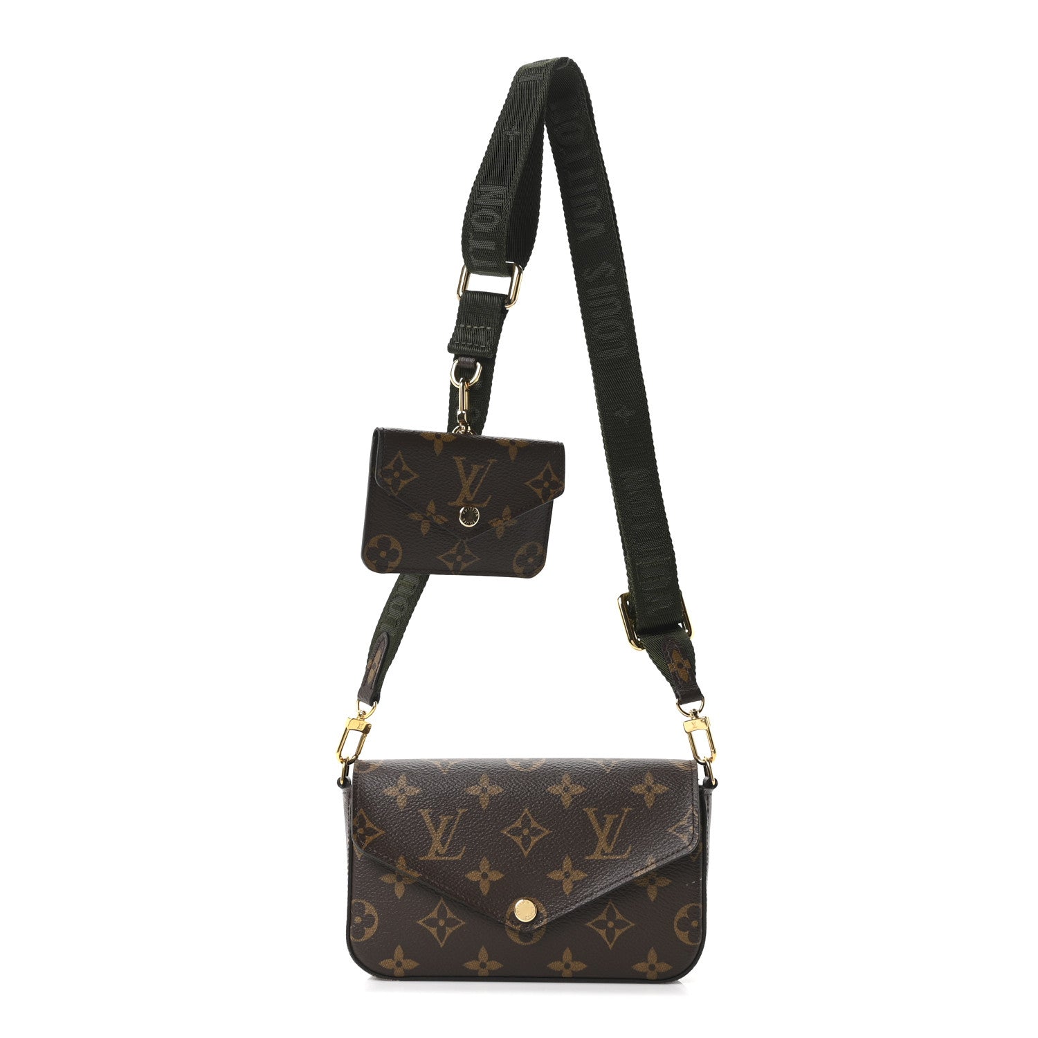 Louis Vuitton Monogram Felicie Strap & Go Kaki