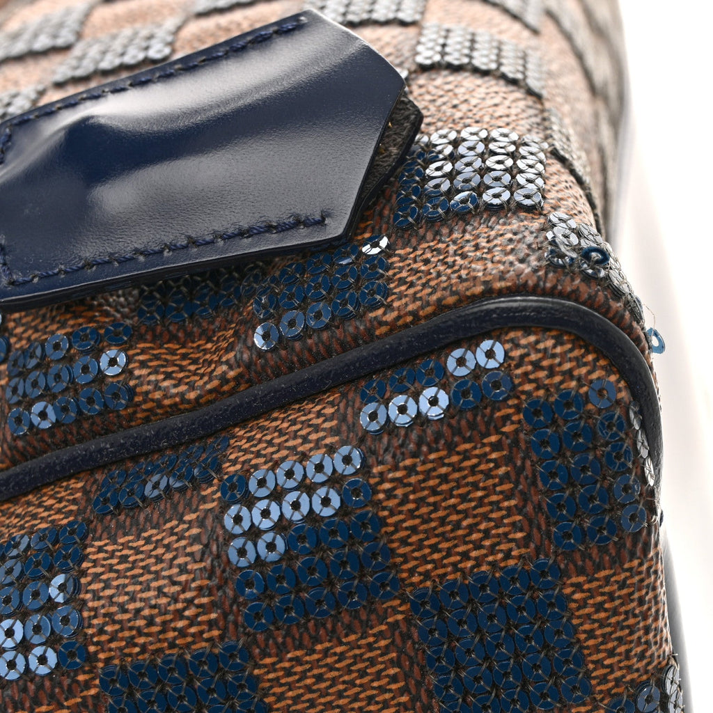 Louis Vuitton Damier Paillettes Speedy 30 Blue
