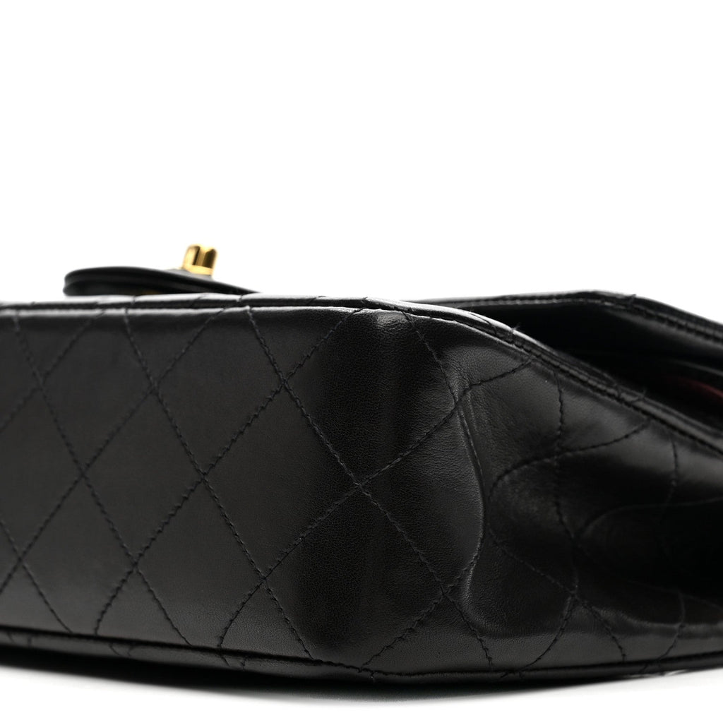 Chanel Lambskin Quilted Small Double Flap Black