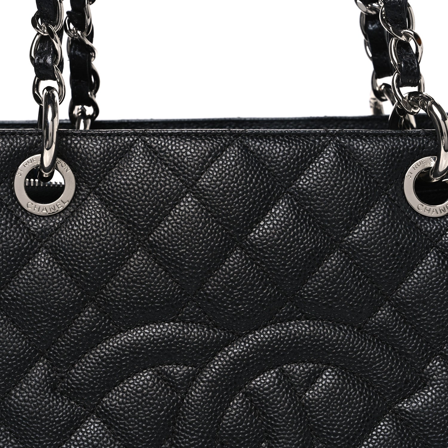 Chanel Caviar Quilted Grand Shopping Tote GST Black