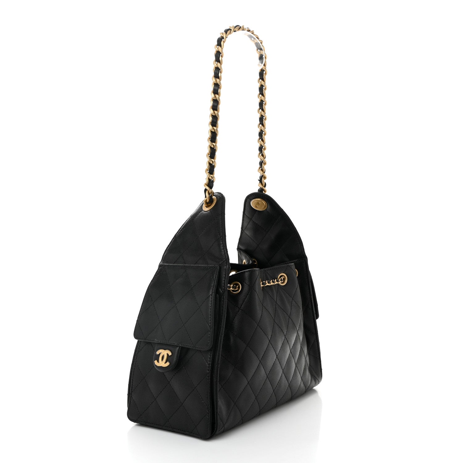 Chanel Caviar Quilted Small Chanel 25 Handbag Black