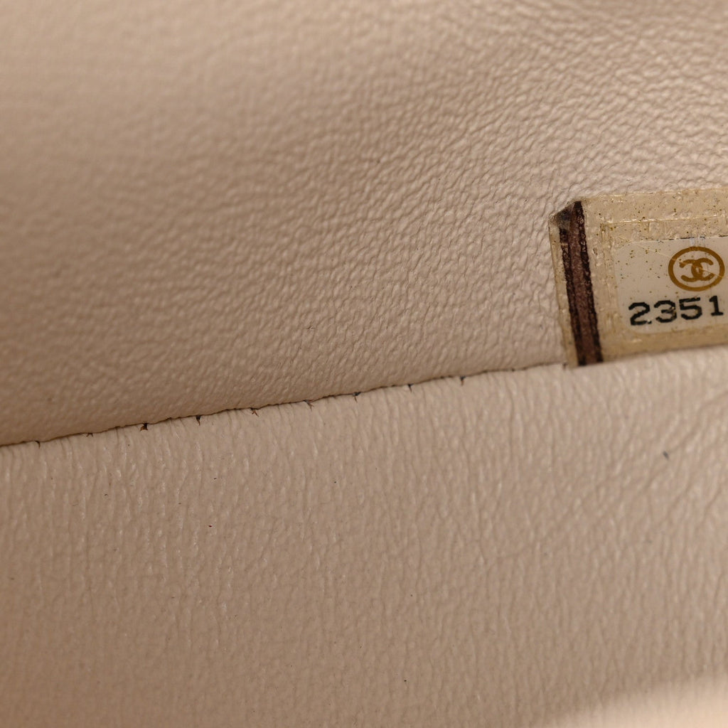 Chanel Caviar Quilted Medium Double Flap White