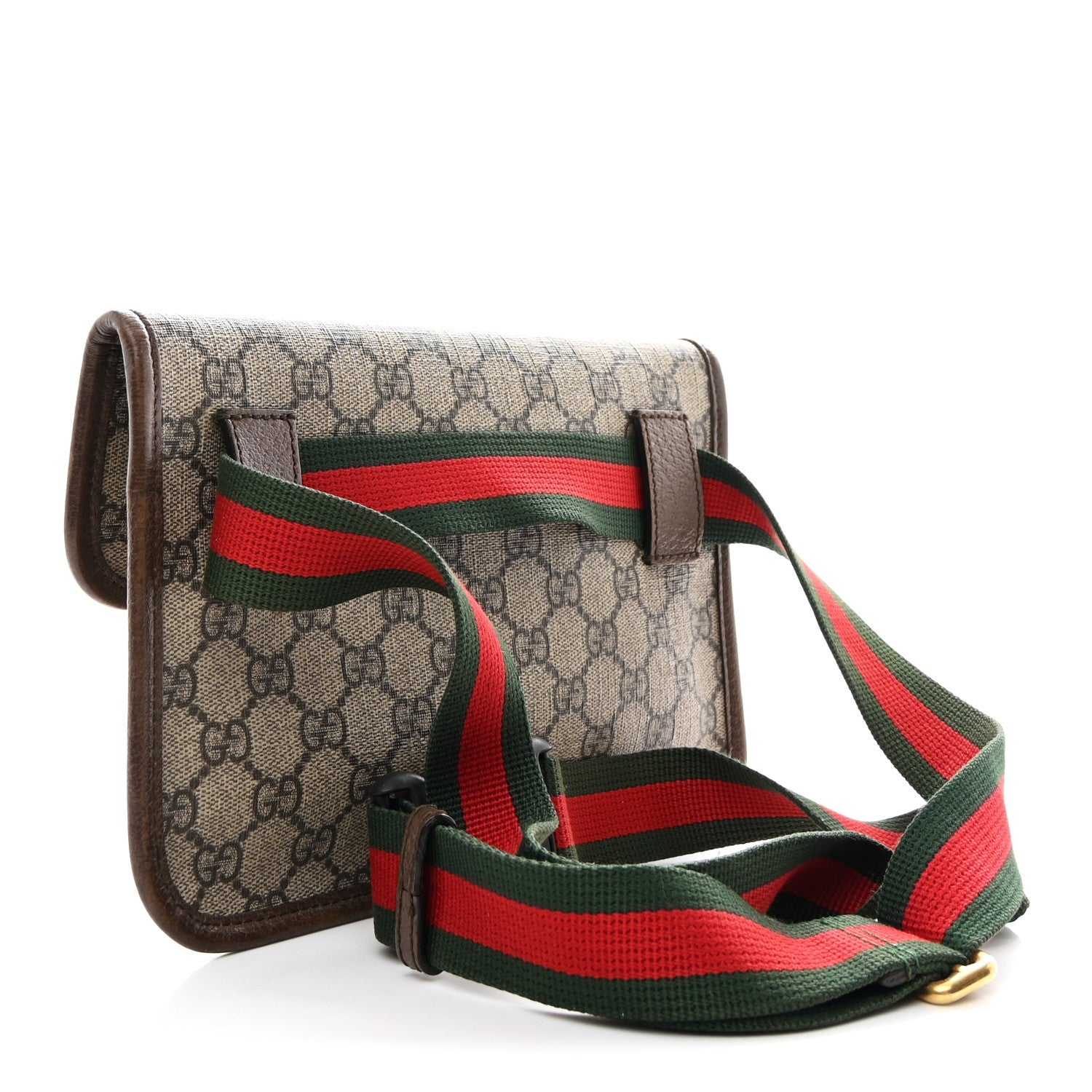 Gucci GG Supreme Monogram Neo Vintage Web Belt Bag Brown