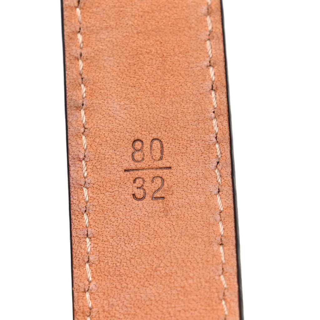 Louis Vuitton Calfskin Monogram 20mm LV Iconic Reversible Belt 80 32