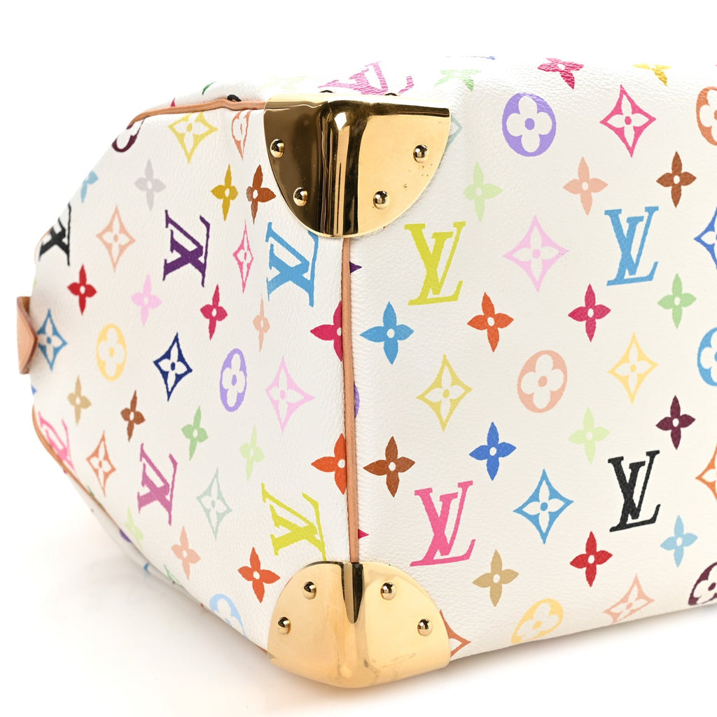 Louis Vuitton Monogram Multicolor Speedy 30 White