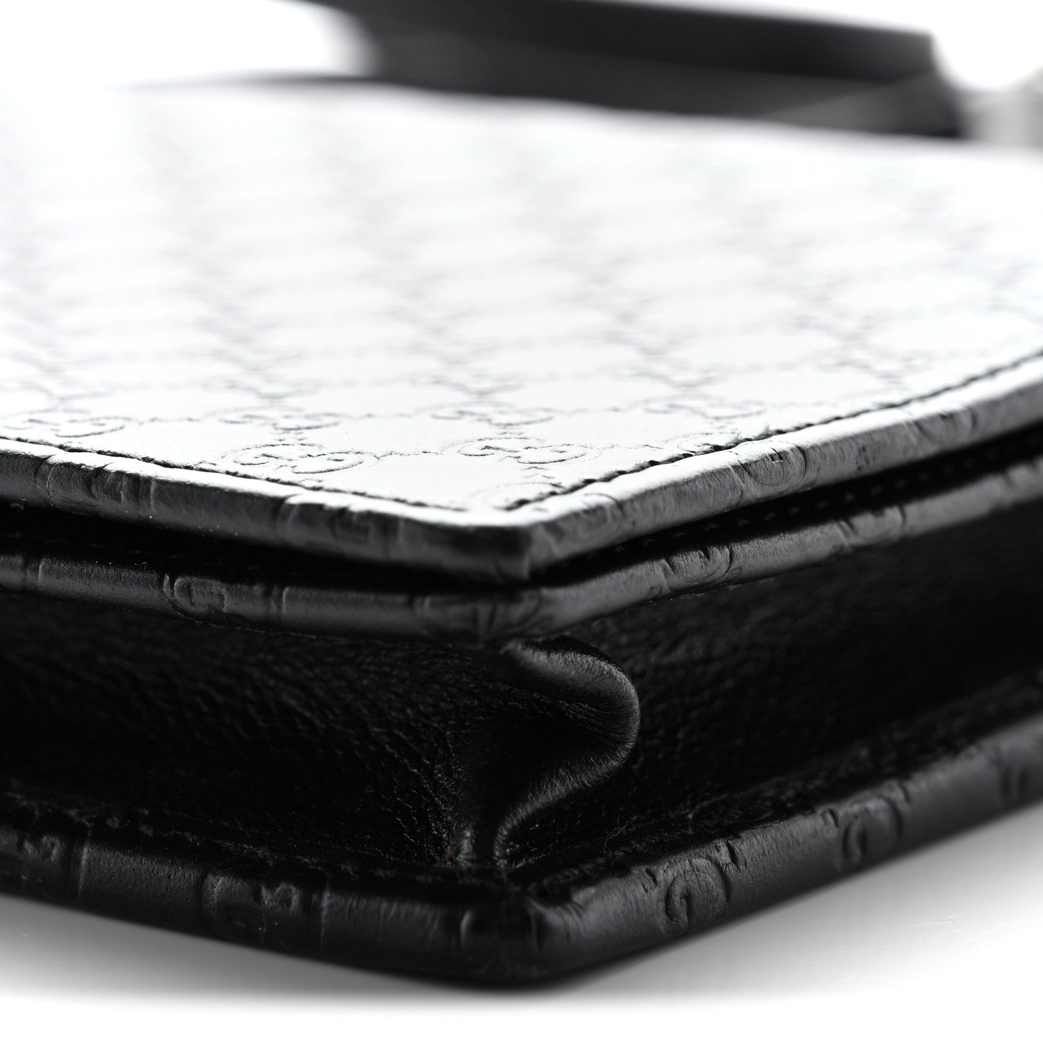 Gucci Soft Microguccissima Crossbody Wallet Black