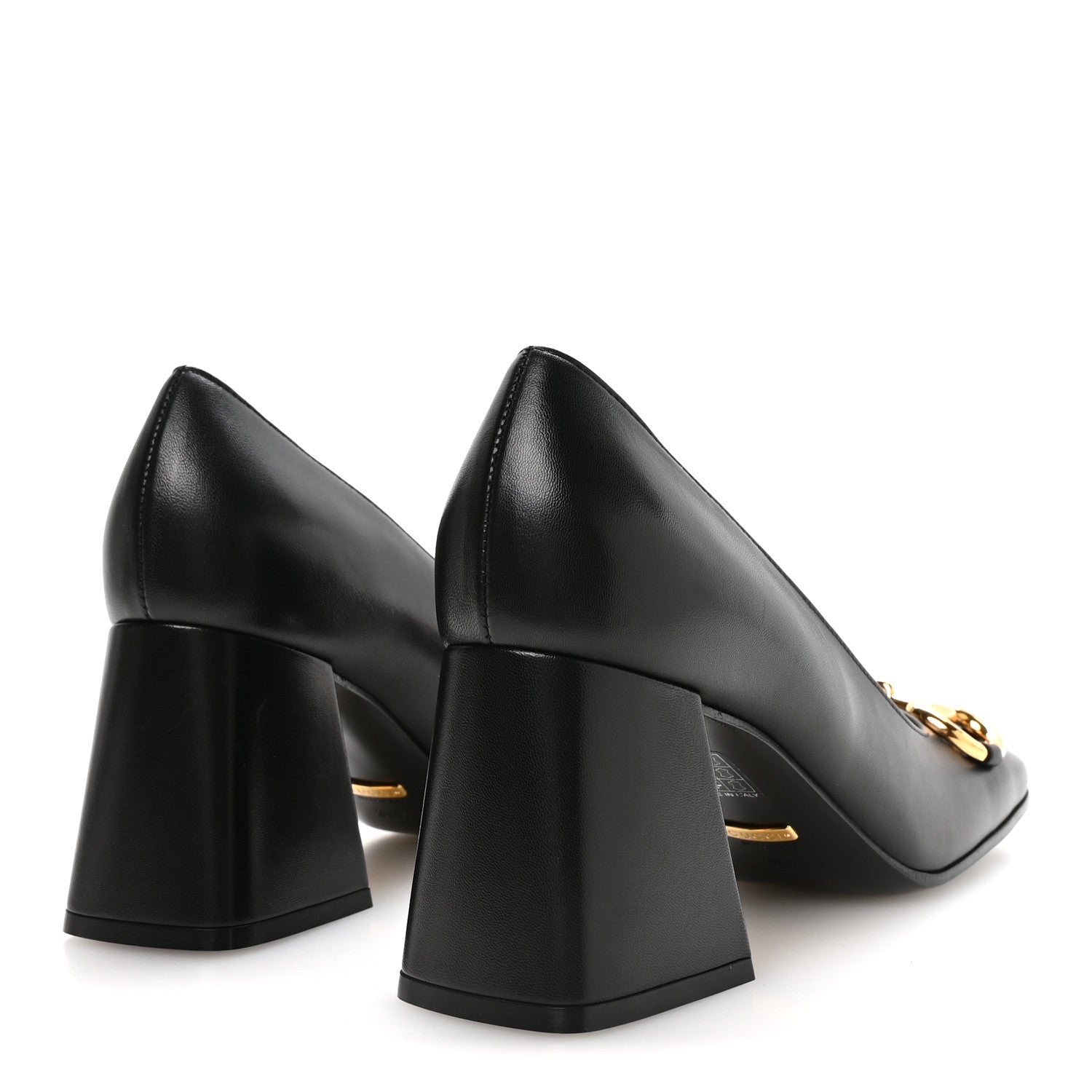 Gucci Malaga Kid Horsebit 75mm Pumps 38.5 Black
