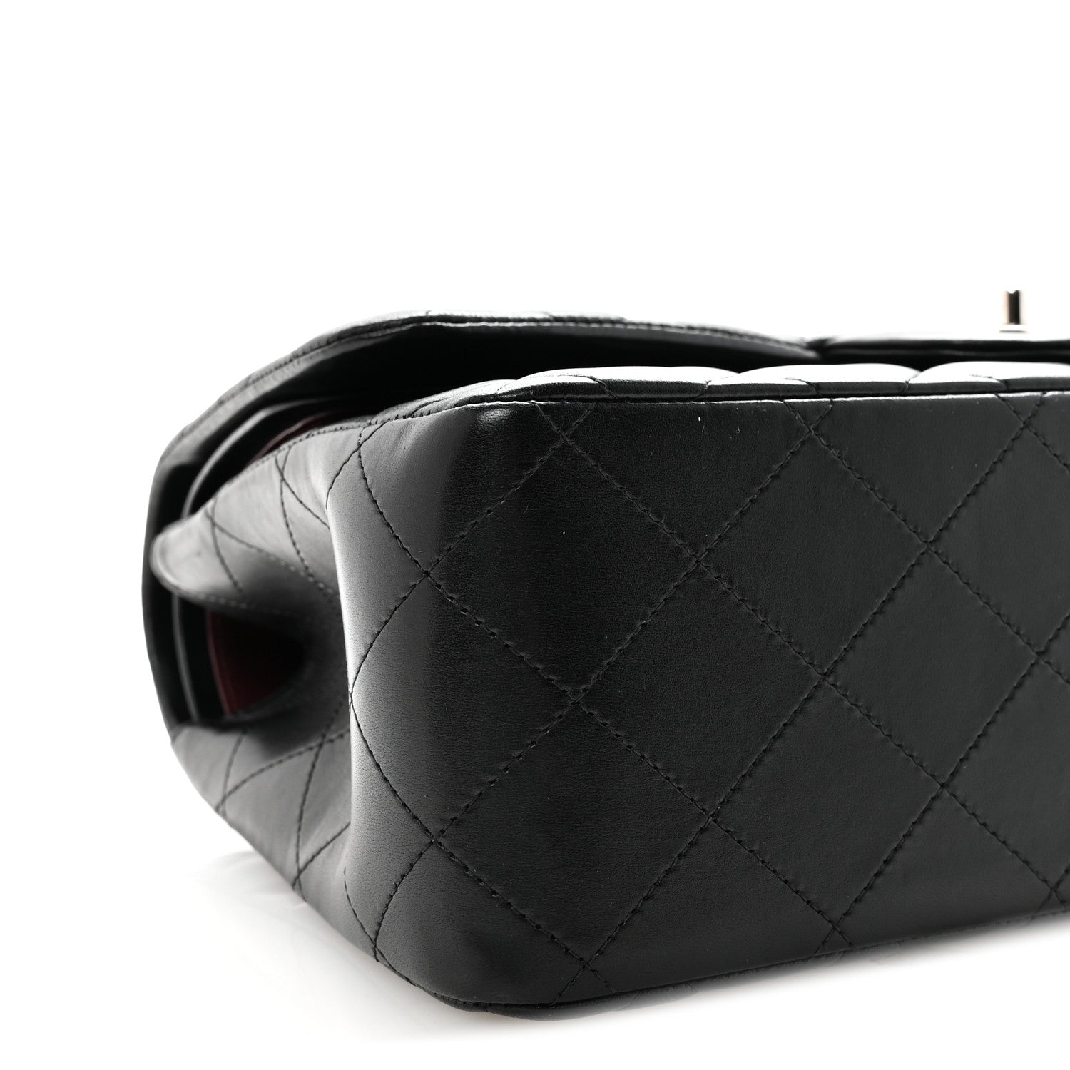 Chanel Lambskin Quilted Jumbo Double Flap Black