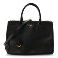 Prada Saffiano Lux Large Galleria Double Zip Tote Black