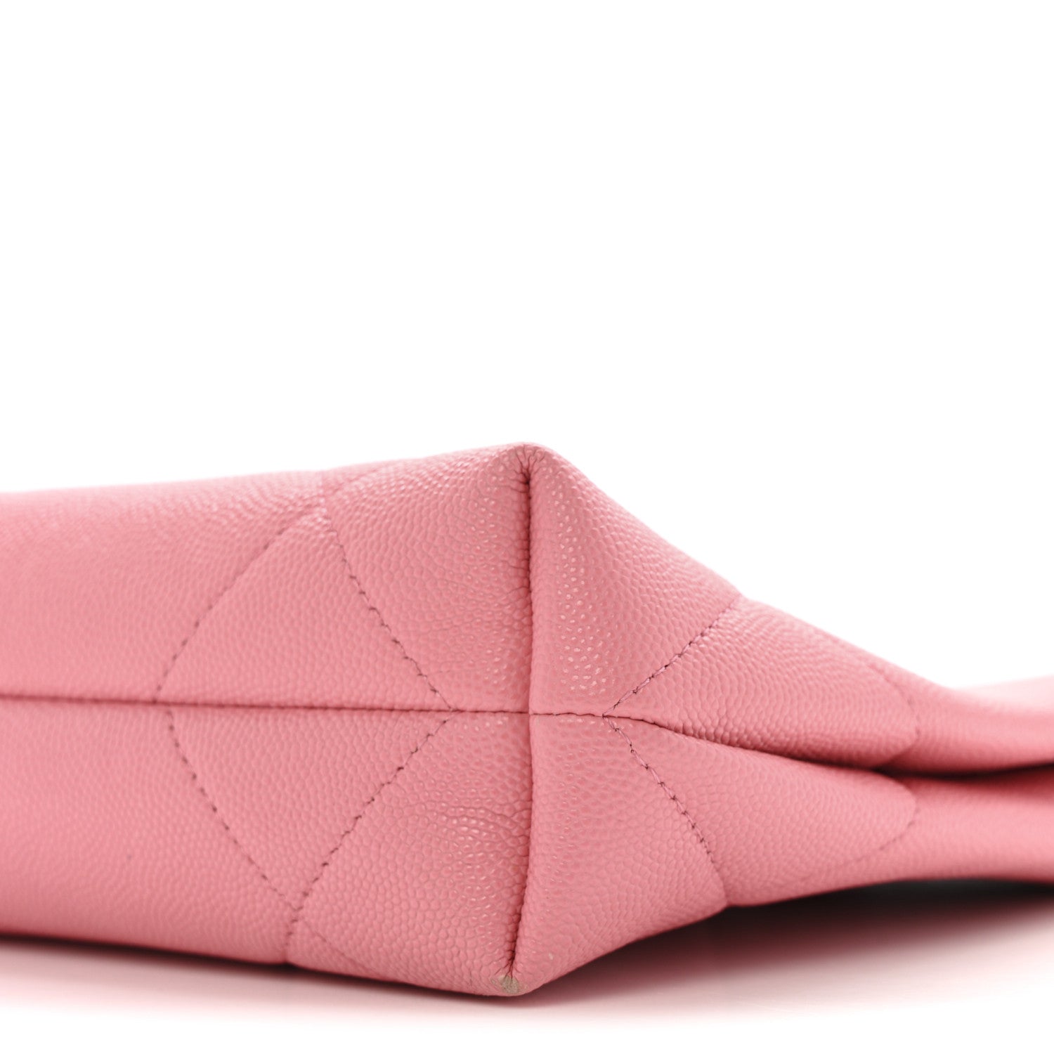 Chanel Caviar Quilted A Real Catch Clutch Pink