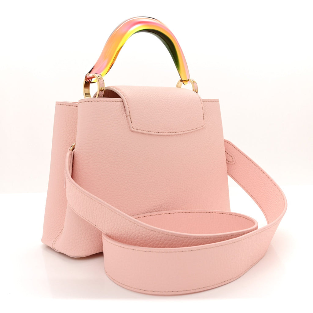 Louis Vuitton Taurillon Resin Murano Capucines BB Rose Jasmin
