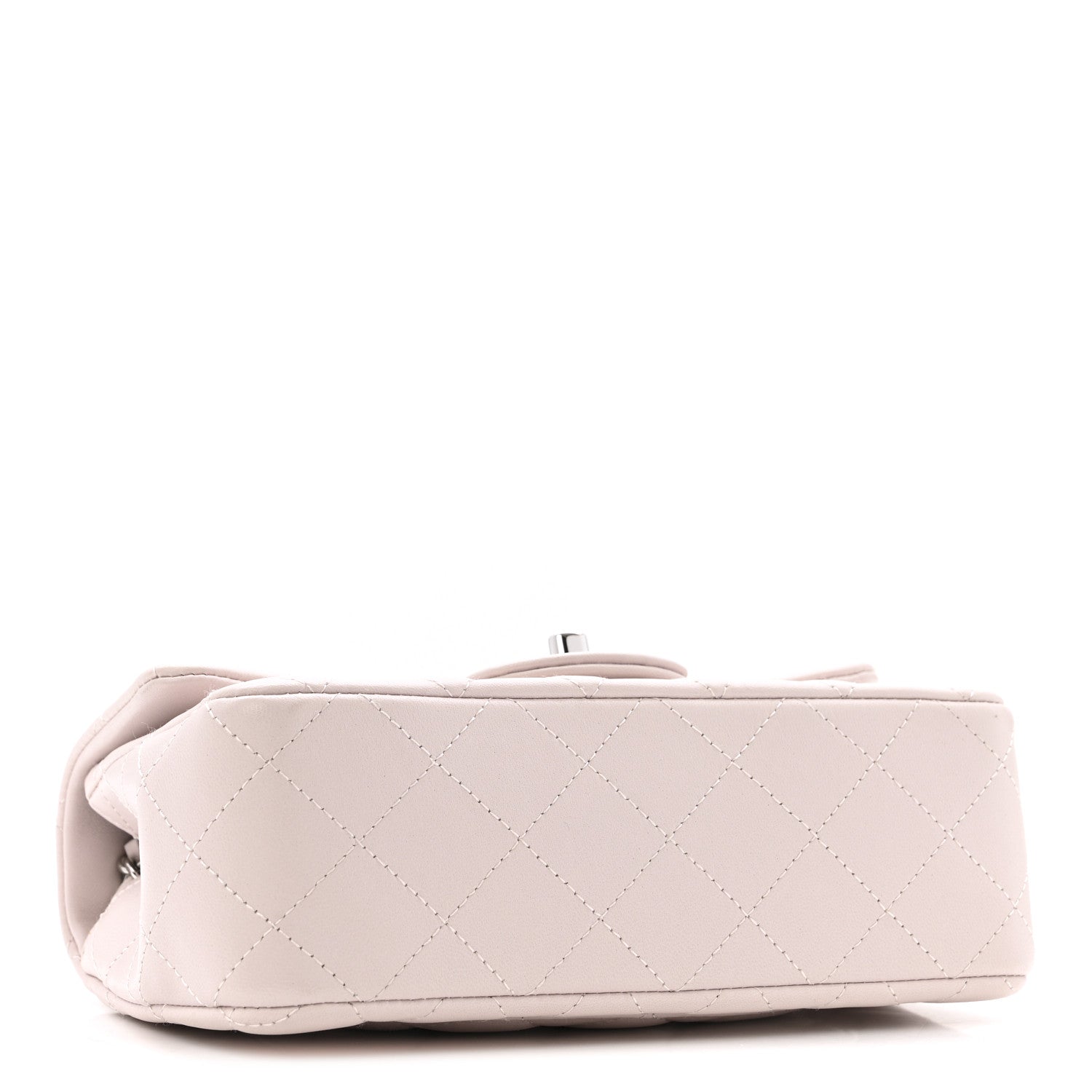 Chanel Lambskin Quilted Mini Rectangular Flap Light Purple