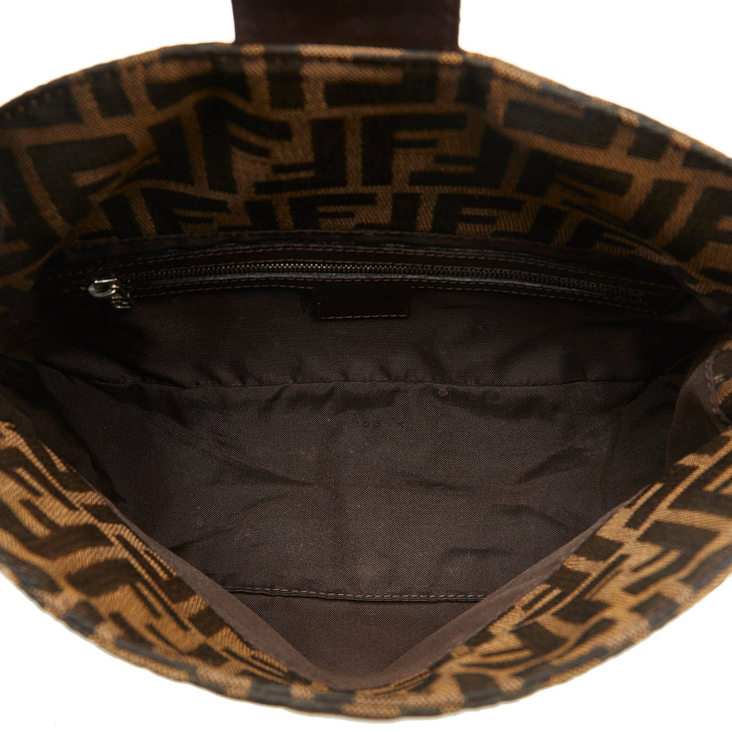FENDI Zucca Double Flap Baguette