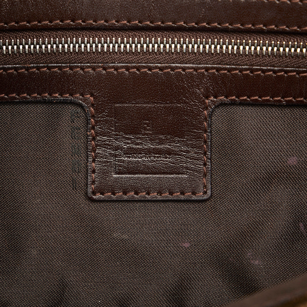 FENDI Zucca Double Flap Baguette