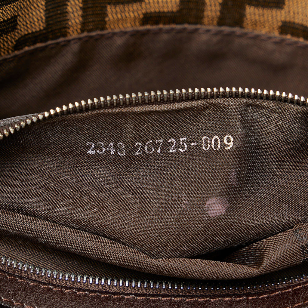 FENDI Zucca Double Flap Baguette