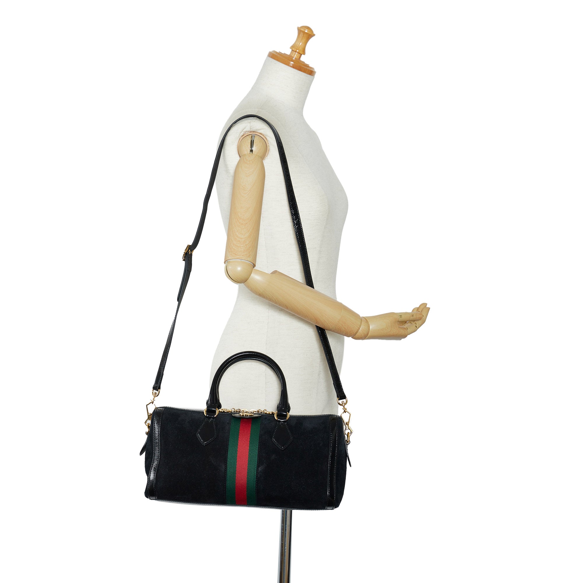 GUCCI Ophidia Suede Satchel