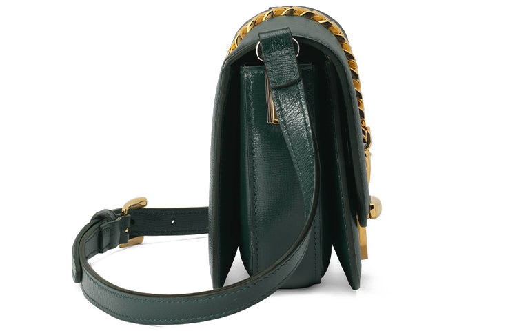 (WMNS) GUCCI Sylvie 1969Series Shoulder Bag Mini Green 615965-1DB0X-3020