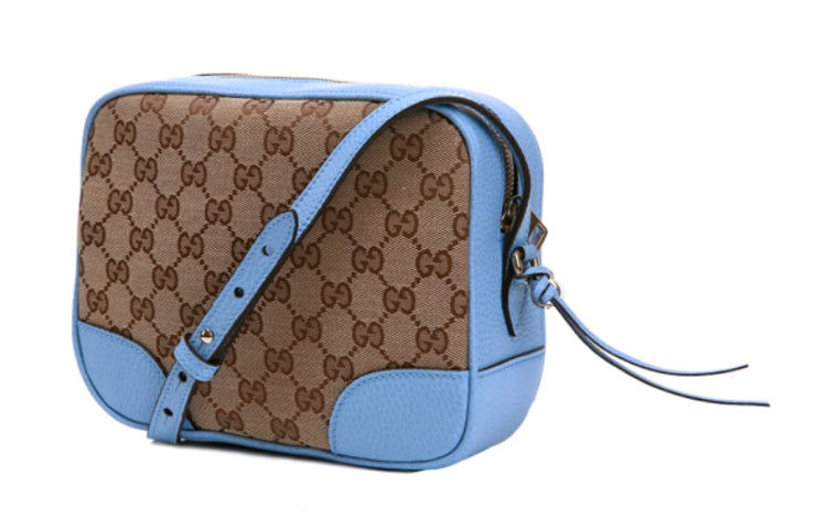 (WMNS) GUCCI Logo Canvas Shoulder Messenger Bag / Sky Blue 449413-KY9LG-8611