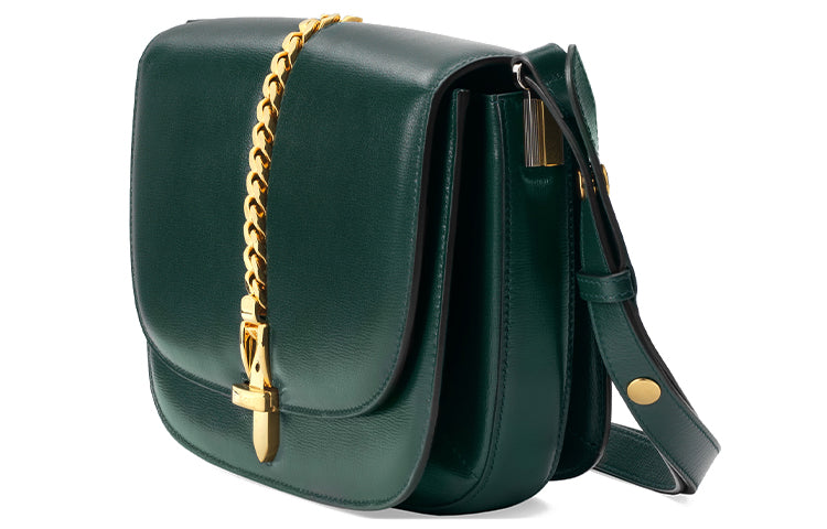 (WMNS) GUCCI Sylvie 1969 Series Single-Shoulder Bag Small-Size Green 601067-1DB0X-3020