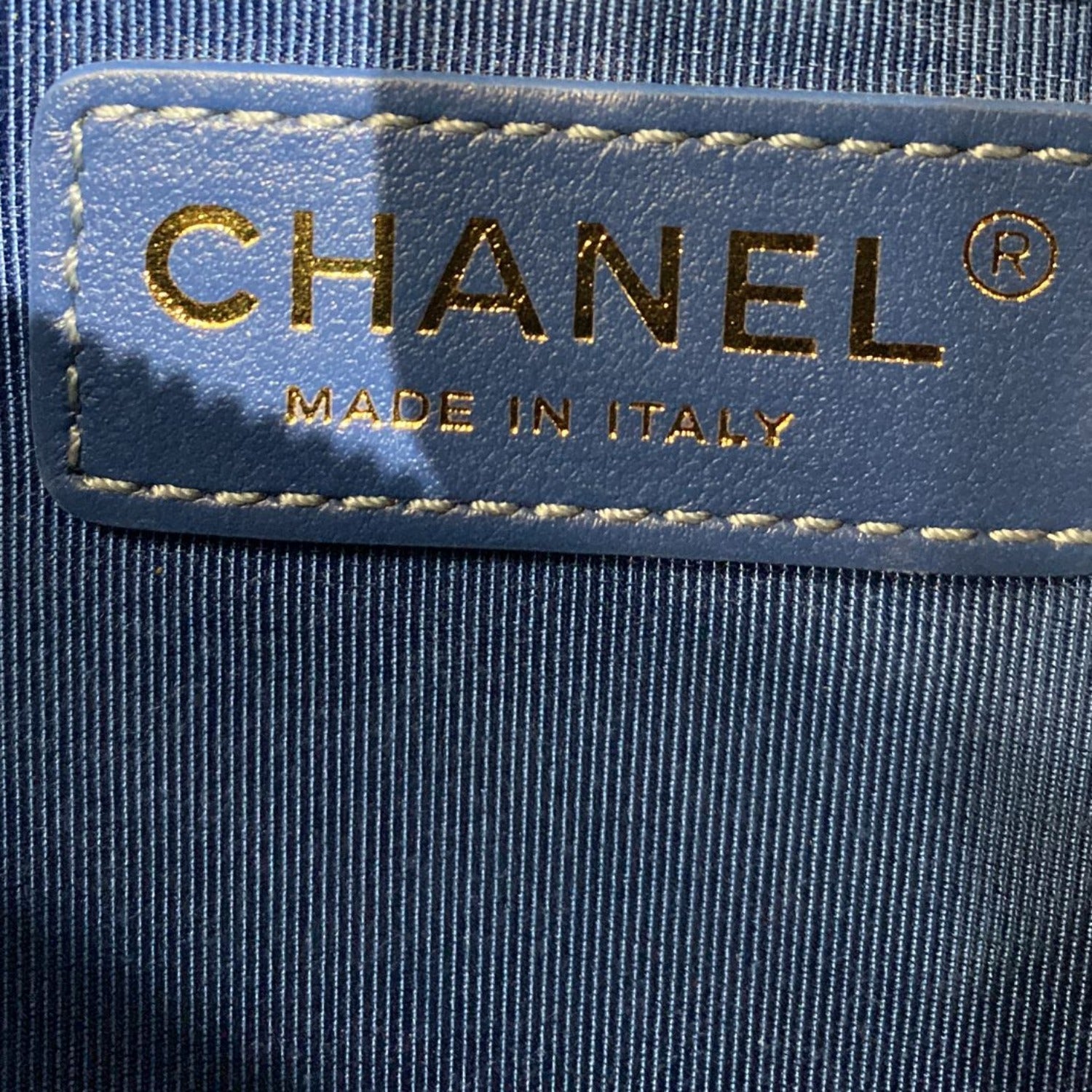 CHANEL Bi Classic Quilted Lambskin Leather Waist Bag Blue