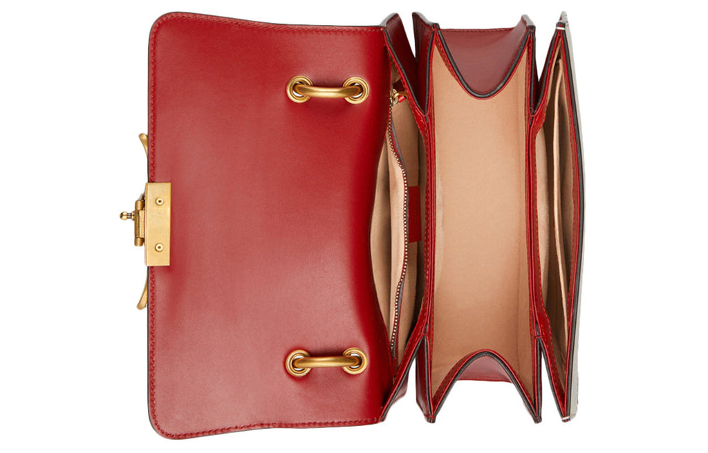 (WMNS) GUCCI Leather Queen Margaret Metal Stripe Single-Shoulder Bag Multicolor 476541-DVUSB-4198