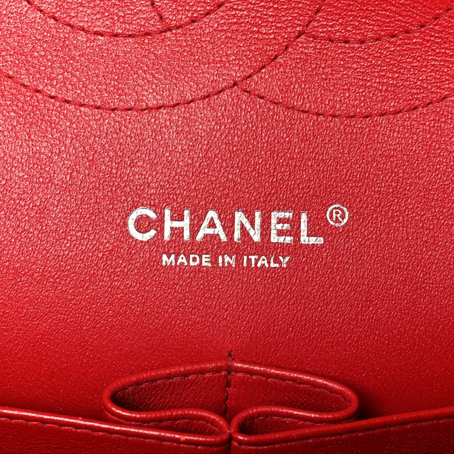 Chanel Caviar Chevron Quilted Jumbo Double Flap Dark Red