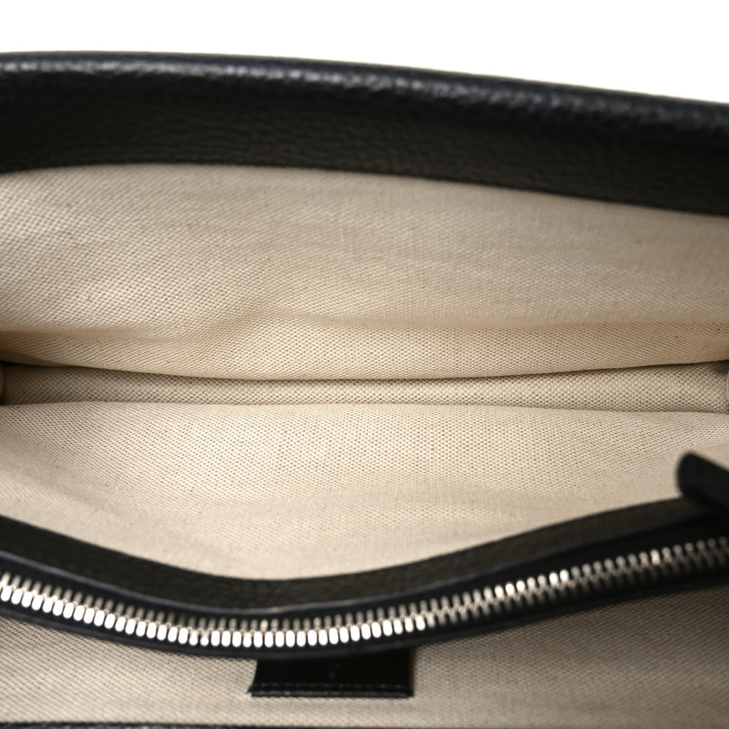 Gucci Pebbled Calfskin Small Dionysus Shoulder Bag Black