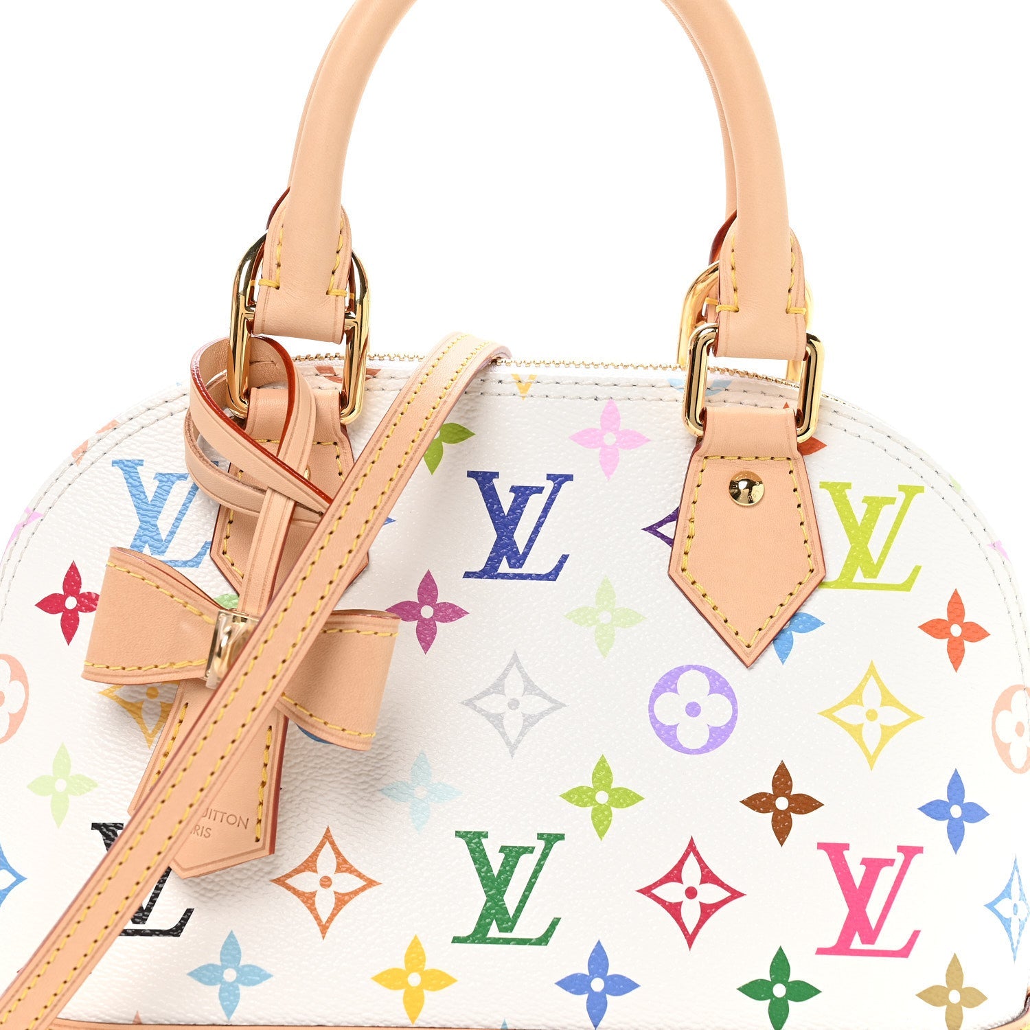 Louis Vuitton LV x TM Monogram Multicolor Alma BB White