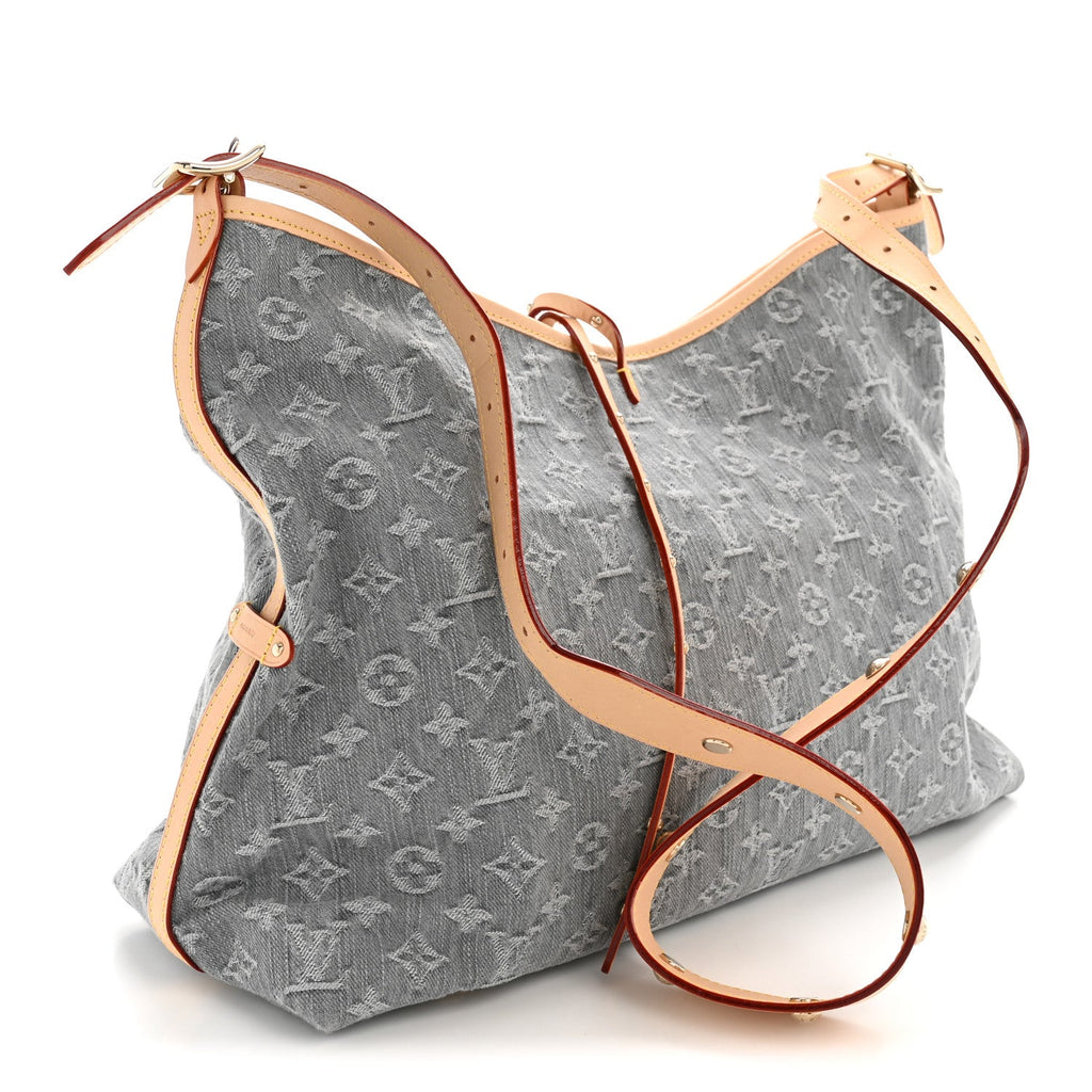 Louis Vuitton Monogram Denim CarryAll MM Washed Grey